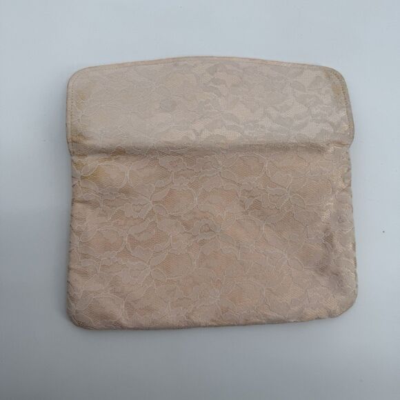 Vintage Unbranded Light Pink Lace Clutch Bag Delicate - Picture 11 of 13